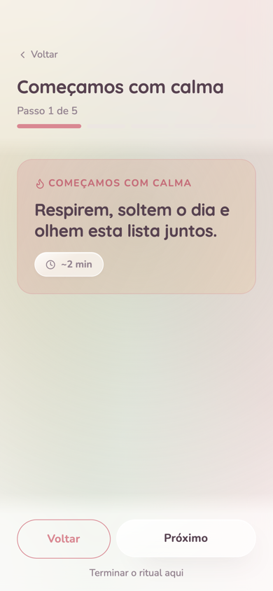 Vocês conversam com calma